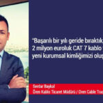 BAŞARILI BIR YILI GERIDE BIRAKTIK,  2017’DE 2 MILYON EUROLUK CAT 7 KABLO YATIRIMI YAPTIK, YENI KURUMSAL  KIMLIĞIMIZI OLUŞTURDUK